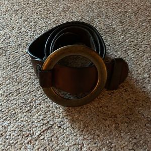 Dark Brown Leather belt